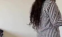 Young spanish girl shows her curves and body