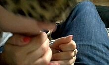 Skinny Jennifer Milano Gives Sloppy Blowjob with Deepthroat and Swallow 😏