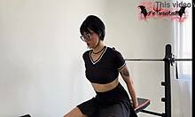 Masturbating in the gym!