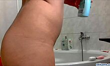 Tattooed Amateur Slut Bating Her Pussy in Bathroom on Webcam