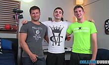 Troy Asher And Bobby Engage In Intense Orgy Scene With Blowjobs And Hardcore Action