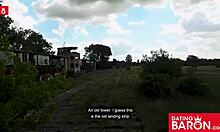 Gothic teen Doreen sucks dick on her dating site adventure