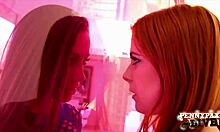 busty lesbians penny pax and abigail mac fondle tits and pussies 😍