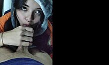 She can't see me but already wants to suck the submissive teen babe 😏