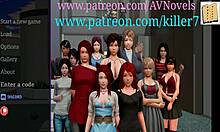 my new family game with blonde teen and small tits