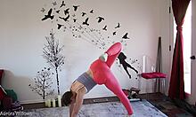 Yoga lesson turns into steamy small tits fetish play