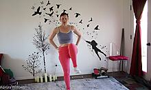 Yoga lesson turns into steamy small tits fetish play