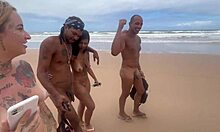 Wow! I Took My Friend to a Nudist Beach to Get Pounded by Hung Dudes!