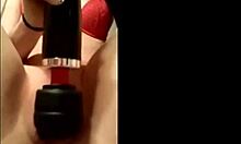 teen masturbates on webcam in close-up