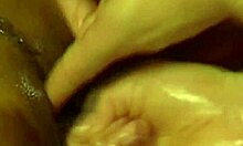 Experienced European blonde milf receives deep anal massage and handjob from amateurs