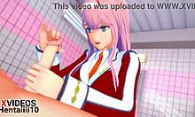 Zero Two Gives Passionate Blowjob In Hentai