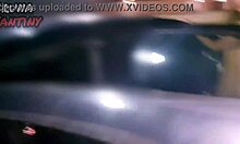 Bruna blows my monster cock in the luxuria club parking lot