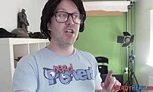 yorkshire geek tricked into getting head from tattooed brit chick