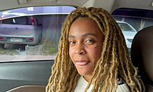 luna brunette being cute at the party interview