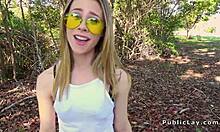 i banged that blonde in torn fishnet outdoor, so hot!