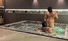 grabbed that brunette from behind and pounded her big pussy hard till she screamed