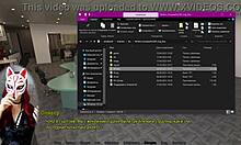 perfect housewife undresses in see through outfit