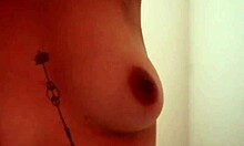 Tattooed Latina Slut Licks Brunette's Body In Lesbian Action