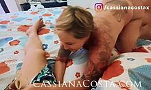 Latina wife enjoys menage.