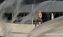 Blonde sarah kay gets assfucked in the gym