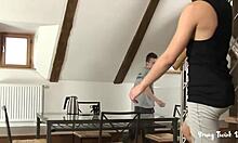 Young twinks engage in intense bareback gay fucking. Couple action heats up.