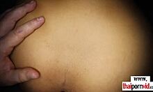 Thai teen masseur pays client with blowjob in sexchair