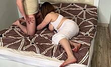 Curvy housewife blows stepson before he drills her tight anal. Who knew taboo could feel this good?