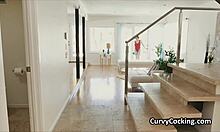 curvy big tit amateur gags on pool guy's cock in bikini deepthroat