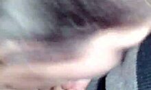 Hey, huge tits girlfriend gets cumshot in public bathroom