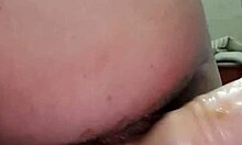 dildo in my ass opens up like a flower during hardcore masturbation