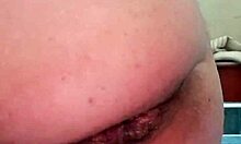 dildo in my ass opens up like a flower during hardcore masturbation