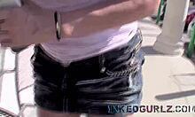 Shy tattooed amateur girl gets rough ass fuck