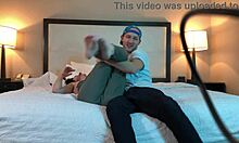 Hot makeout session with petite tatted beauty