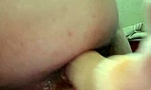 dildo in my ass opens up like a flower during hardcore masturbation