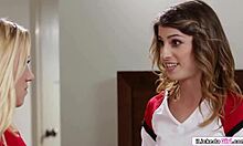 Lesbian Teen Facesitting Blonde Cheerleader! 😍