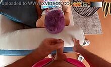 almost caught masturbating and cumming on girlfriend's head