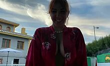 Watch This Busty Latina Suck My Monster Cock In The Pool While Our Friend Looks!