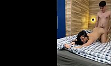 Sofi Li sucks member then takes cum in pose