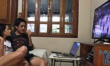 She begged for it during the game, so I thrust hard.