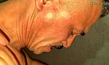 Uh, this mature guy taking a thick rod, holding on tight til the end!