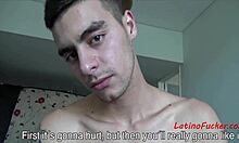 counting money and fucking horny latino gay man