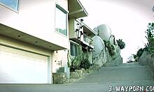 intense outdoor pool threesome with two blonde teens and big cocks