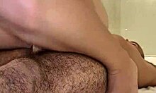 Teen chica gets drilled in bathroom without condom