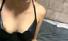 innocent latina teen sucks for halloween candy in nylon outfit