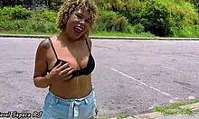 Loira Gorda Se Toca no Carro Público