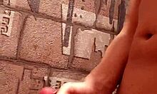 Young gay teen jerks huge cock to massive cumshot