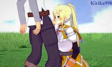 darkness and kazuma satou have intense sex in this konosuba hentai scene