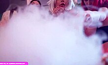 Hardcore orgy with four sexy witches and one big dick alicebong!