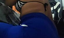 alone at home with my latina stepaunt licking ass