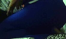 alone at home with my latina stepaunt licking ass